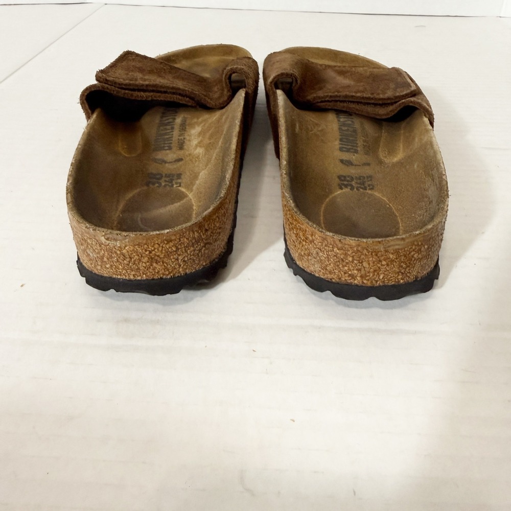 Birkenstock Sylt 2.0 Womens Brown Suede Slide Sandals Size 38 L 7 Narrow - Picture 4 of 6